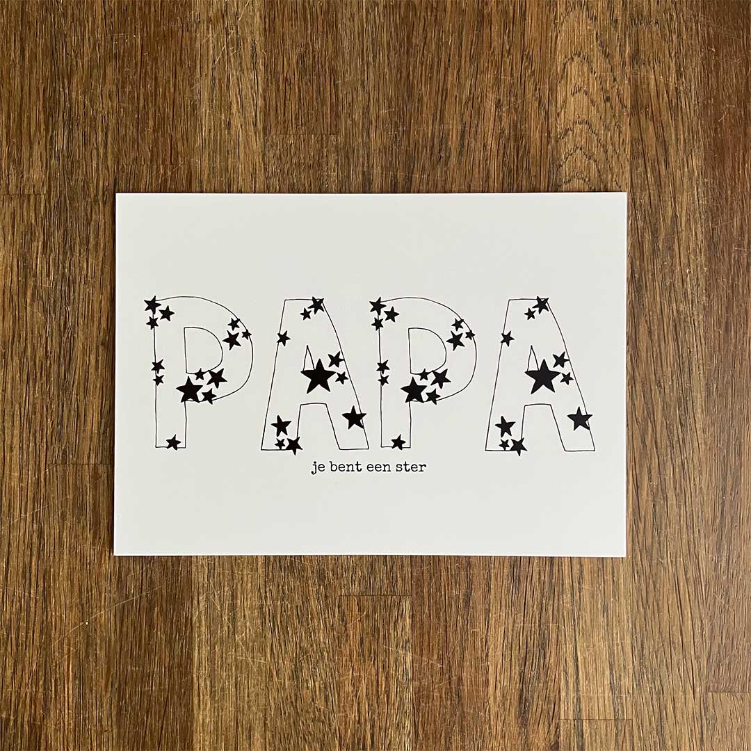 Ansichtkaart Papa Ster
