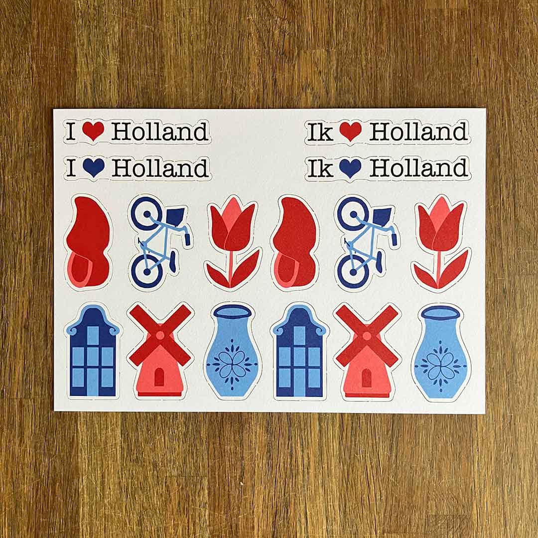 Die cuts I love Holland