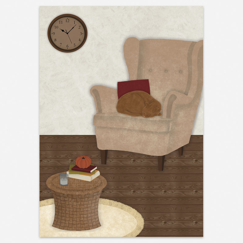 Postkaart Knus Leeshoekje - Afbeelding 2