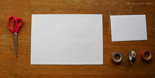 Doe-het-zelf: postpapier met masking tape
