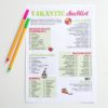 Printable checklist vakantie