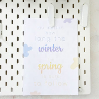 Printable print winter & spring