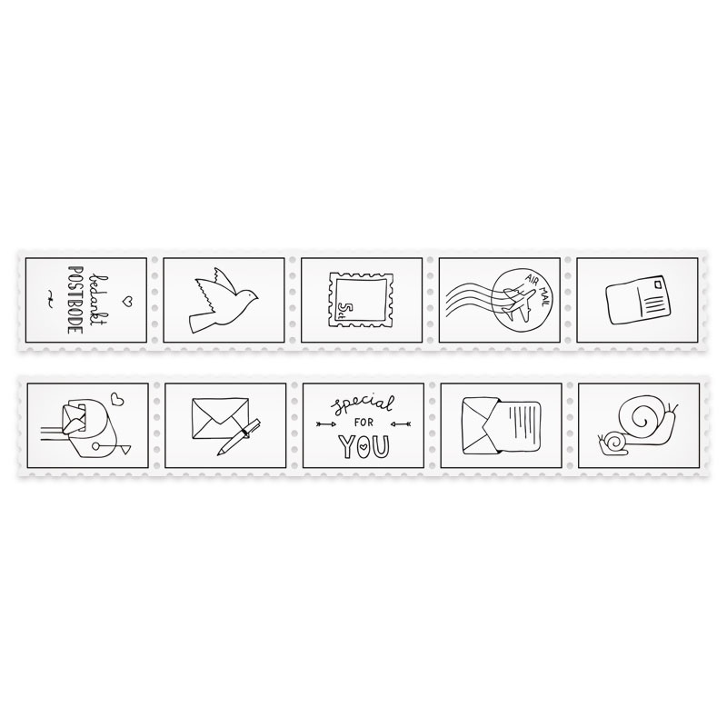 Washi Tape Postzegels - Afbeelding 2